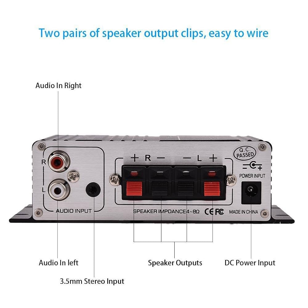 Amazon.com: Power Amplifier, Mini 2 Channel HiFi Stereo Auto